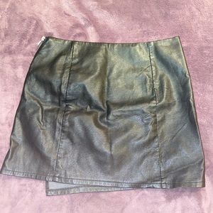 Leather Skater skirt